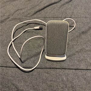 Wireless Charging Stand with Cable - White